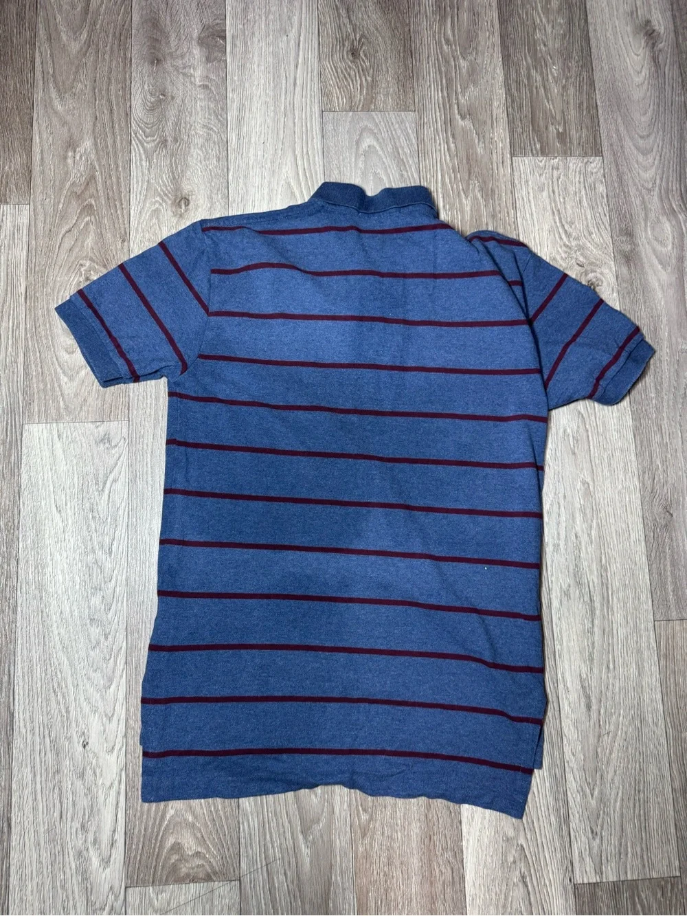 Polo Ralph Lauren Polo Shirt Mens Small Blue Red Striped Short Sleeve Pony Logo